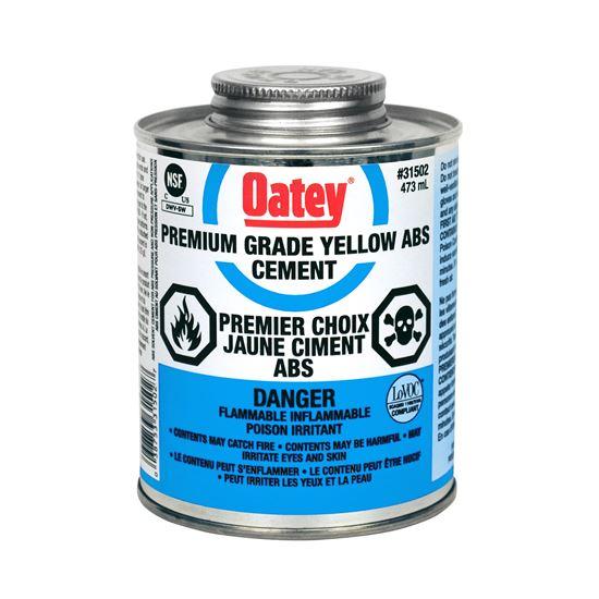 Oatey 31502 ABS Premium Cement, 473 mL, Yellow