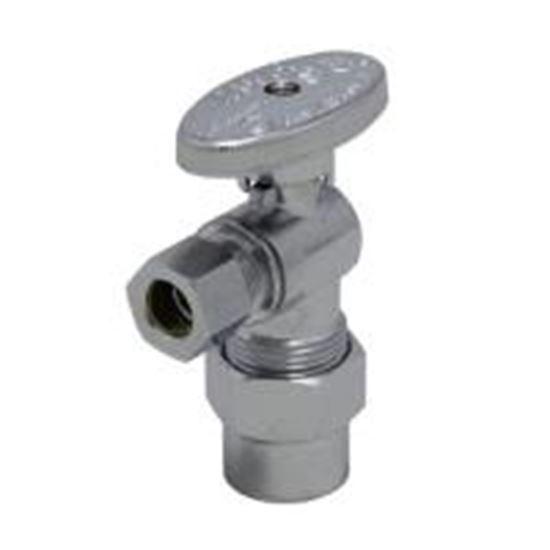 PROFLO LF Chrome Plated 1/2" CPVC x 3/8" OD Quarter Angle Valve