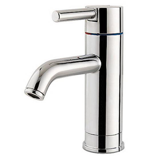 Pfister LG42NC00 Contempra Metal 1 Lever Handle 1 or 3-Hole Deck Mount Lavatory Faucet, 1/2 in. NPSM, 1.2 gpm, Polished Chrome