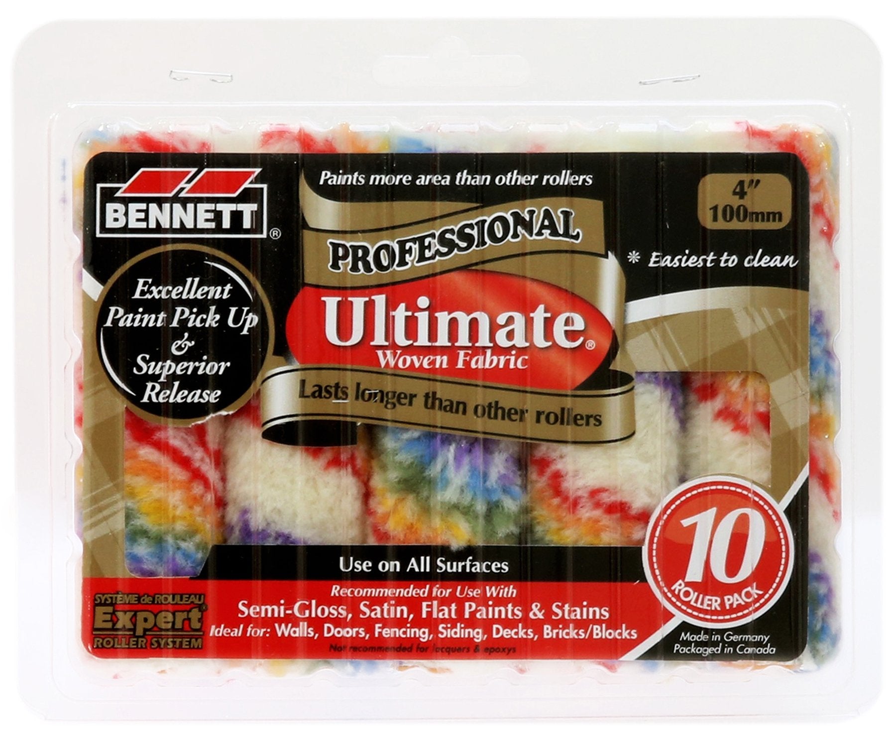 4" 100mm Paint Rollers - 5x