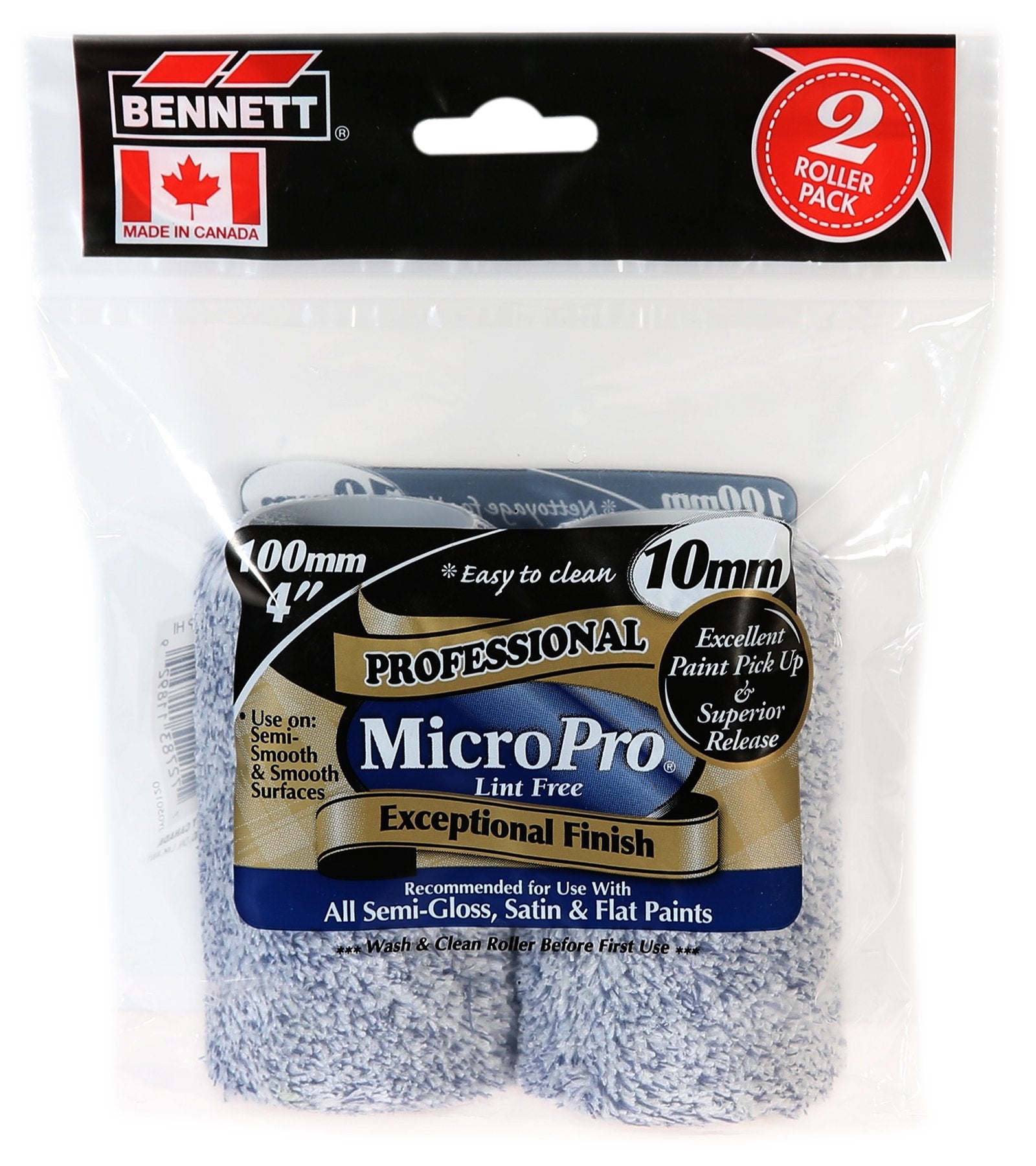 100mm 4" Micro Pro 2 Paint Rolls