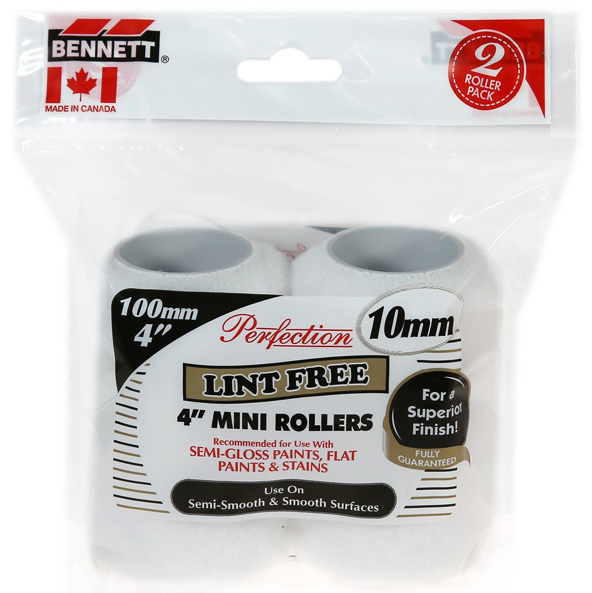 100mm 4" Lint Free Mini Rollers - 10mm