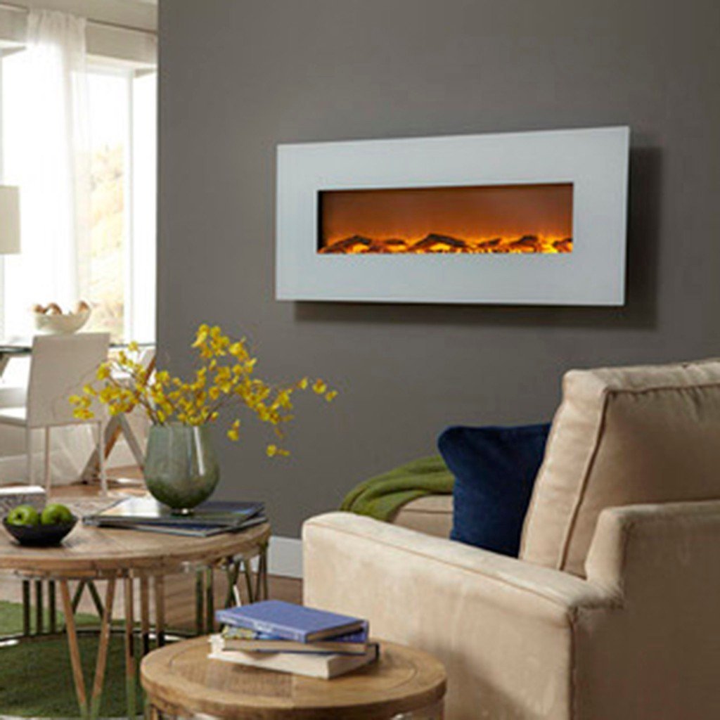 Ivory 80002 50" Wall Mounted Electric Fireplace
