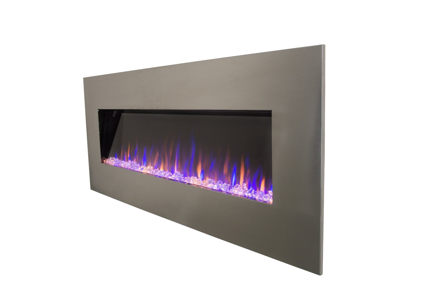 AudioFlare 80024 Stainless 50" Recessed Electric Fireplace