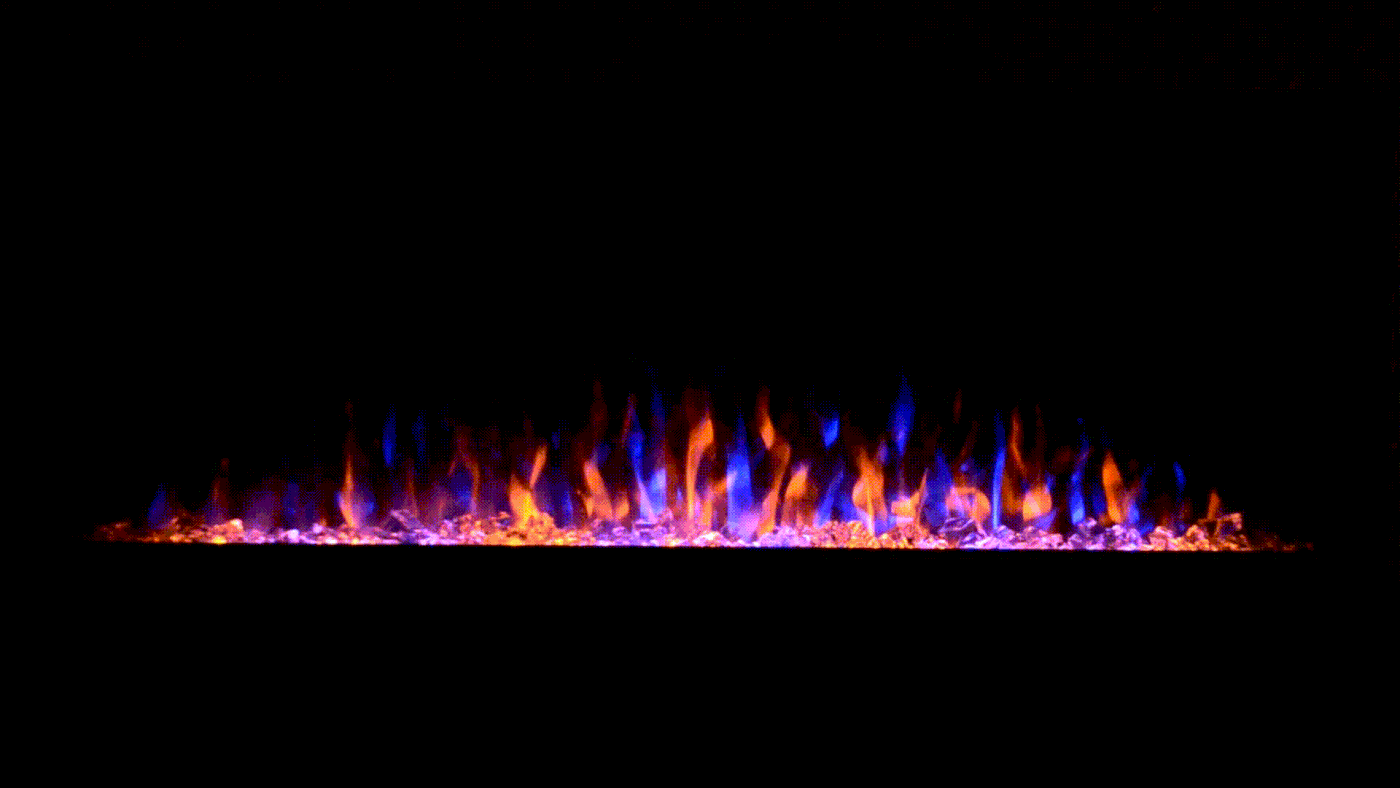 AudioFlare 80024 Stainless 50" Recessed Electric Fireplace