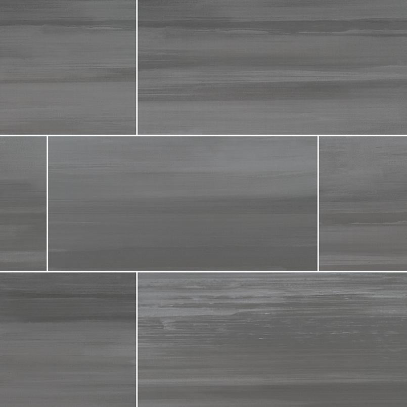 WATERCOLOR GRAPHITE PORCELAIN TILE